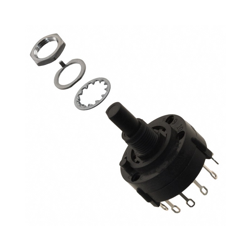 30-Degree Rotary Switch with 2-12 Positions